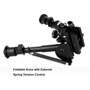 UTG Tactical Bipod 6-9 Inch 20mm Weaver Rail Adapter_ (1)